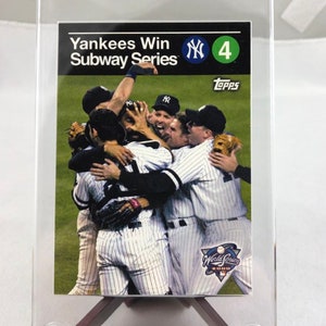 2000 Topps NY Yankees Win Subway Series NYC Ticker Tape Parade Carta promozionale Carta da baseball in edizione limitata molto rara