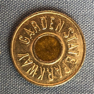 The Last Garden State Parkway Bimétallique Bullseye New Jersey Toll Token haute qualité NJ Original Authentique Authentique