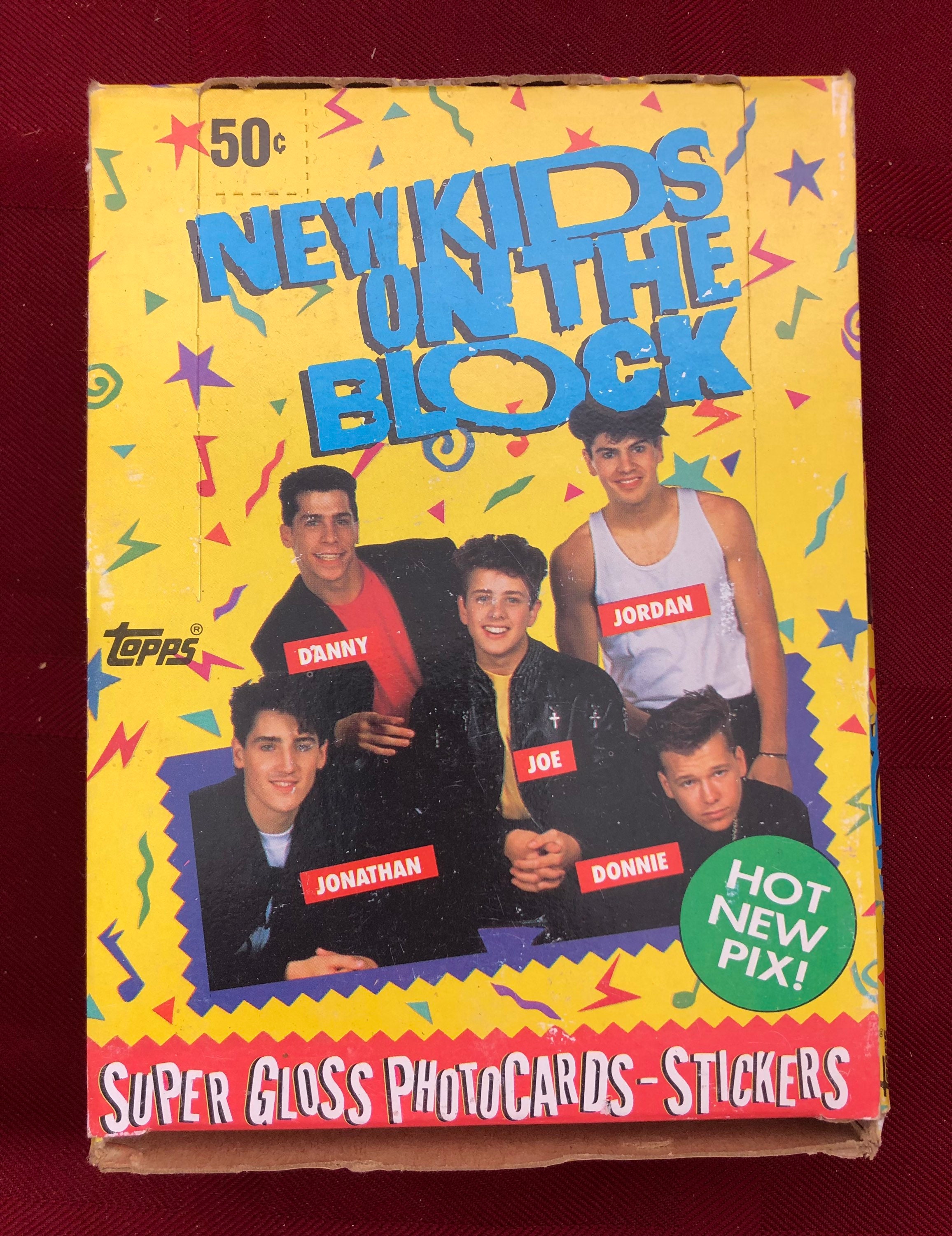 1989 New Kids on the Block Trading Cards Wax Box of 36 Packs