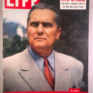 April 21 1952 Life Magazine Marshall Tito on Cover Vintage Original Full Issue