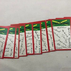 1974 Topps Baseball Team Checklist Starter Set 13 diverse carte non contrassegnate Carta vintage originale autentica DSY60