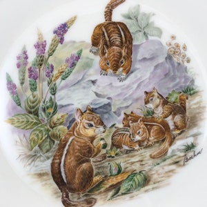 Lenox Eastern Chipmunks Woodland Wildlife Boehm Annual Collector’s Plate vintage 1976 Brand New Old Stock NOS MIB Great Gift Idea P1