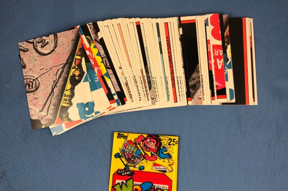 1991 Topps Wacky Packages Stickers Set of 55 Cards Plus Wrapper