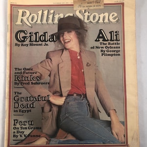 November 2 1978 Rolling Stone Magazine Newspaper Issue 277 Gilda Radner on Cover Vintage Great Birthday Anniversary Gift