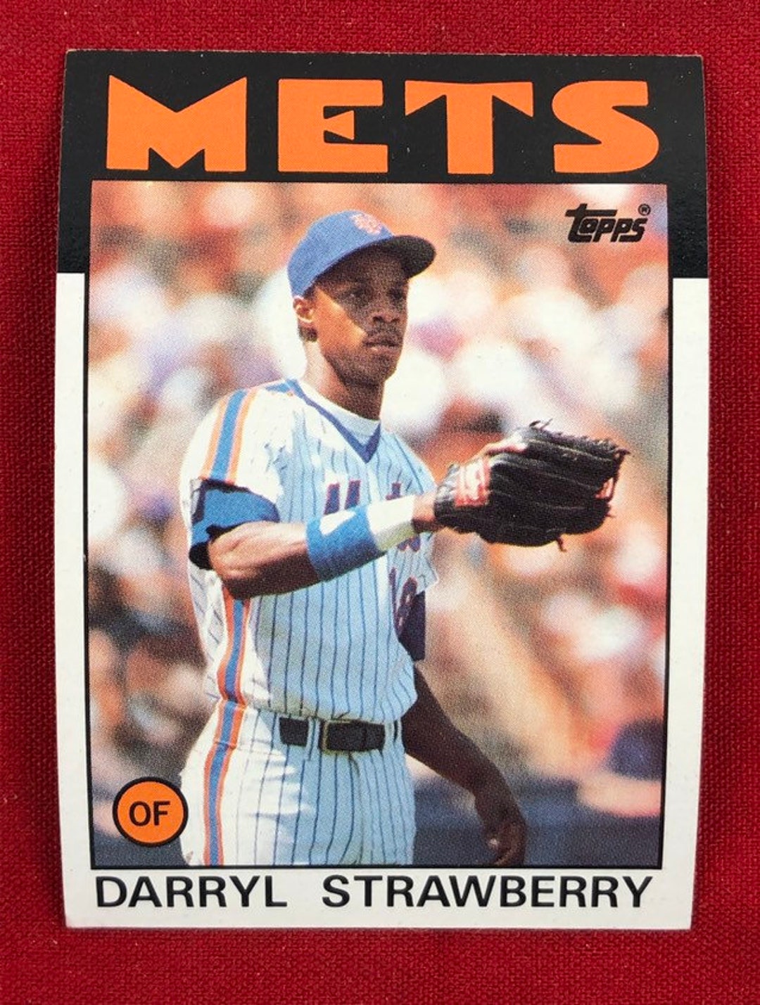 1986 Topps Darryl Strawberry Baseball Card # 80 Vintage 1986 Topps Darryl Strawberry Baseball Card # 80 Vintage