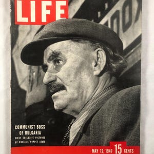 May 12 1947 Life Magazine Boss of Bulgaria Georgi Dimitrov on Cover Farewell Babe Ruth Day at Yankee Stadium Vintage Issue