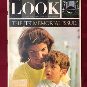 November 17 1964 Look Magazine Jacqueline Kennedy John Jr on Cover JFK Memorial Issue JFK Jr Vintage Birthday Anniversary Gift Idea