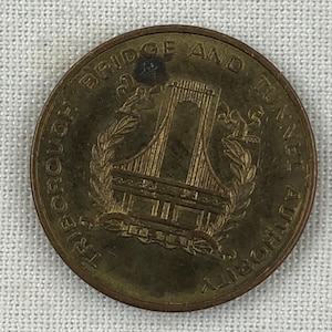 NYC Staten Island Resident Verrazano Bridge Token Triborough Bridge and Tunnel Authority New York NY TBTA Original Genuine Authentic ET689