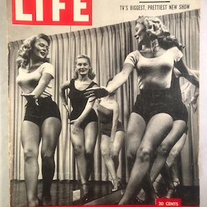 September 29 1952 Life Magazine Dancing Show Girls on Cover Vintage Atom Bomb Photos Original Birthday Gift Idea