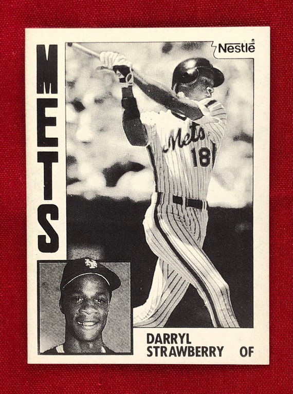 Proof 1984 Darryl Strawberry Nestle Rookie Baseball Card # 182