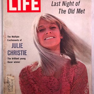 29. April 1966 Life Magazine Julie Christie Young Oscar Winner auf Cover Vintage Original Vollausgabe