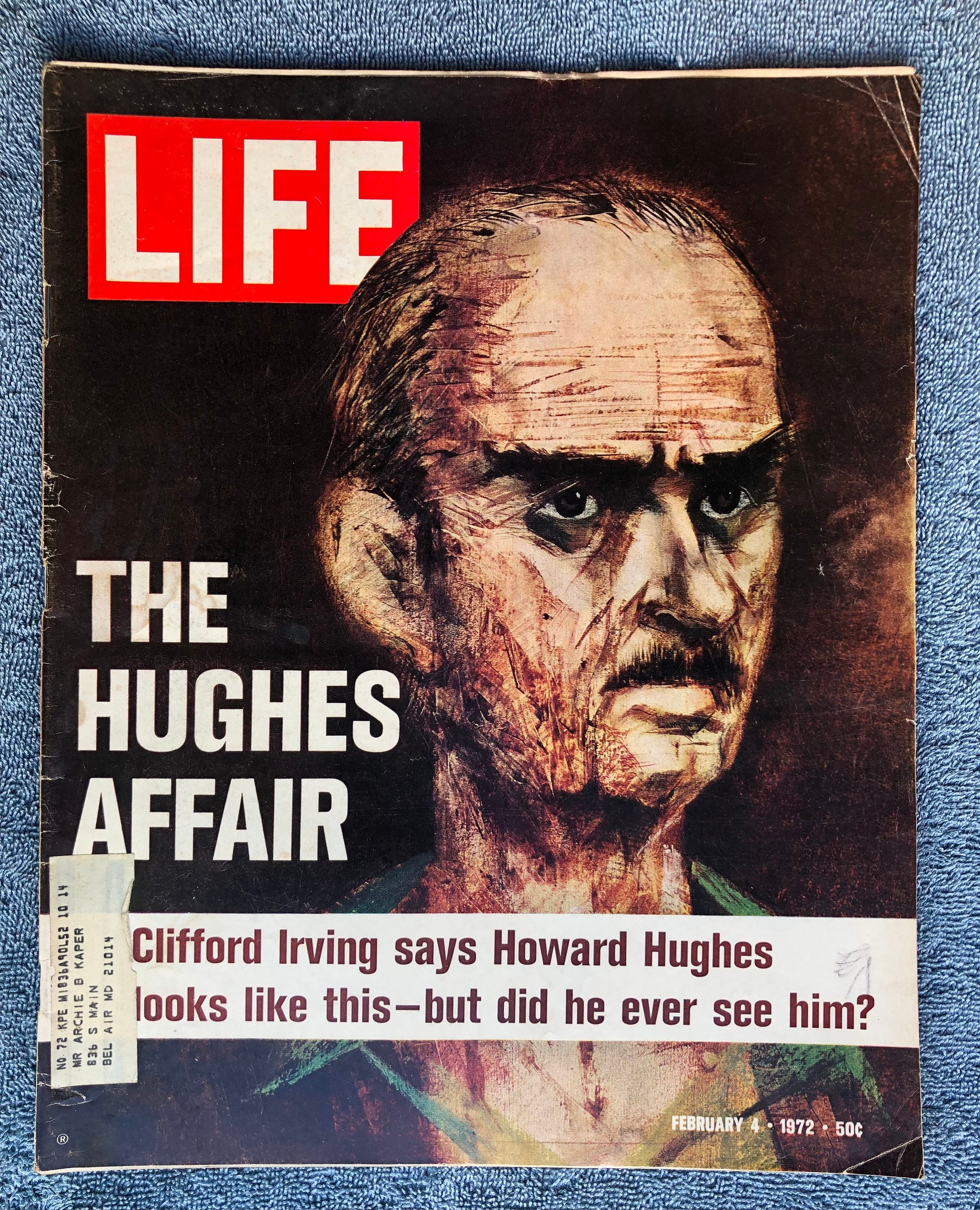 February 4 1972 Life Magazine Howard Hughes Portrait Painting