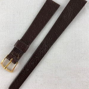 13mm Genuine Calfskin Leather Brown Watch Band Unstitched Speidel Ladies Vintage NOS Made in USA E40