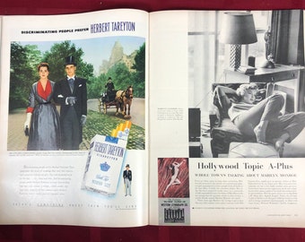 April 7 1952 Life Magazine Marilyn Monroe on Cover First Ever
