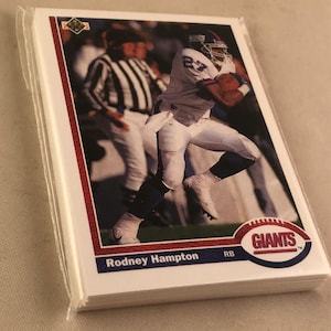 1991 Topps NY Giants Team Set di 21 carte Upper Deck Football New York NFL
