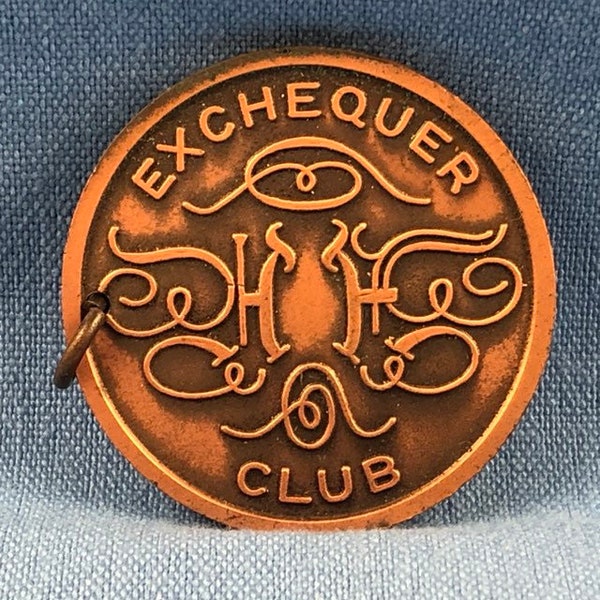 1964 -1965 New York World's Fair Exchequer Club American Express Souvenir Bronze Medallion Token NY Original Genuine Authentic ET554