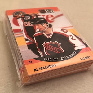 Juego de 40 cartas del equipo All Star Game de 1990-91, juego de hockey profesional, NHL