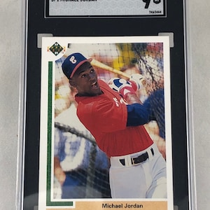 Vintage 1991 Michael Jordan Upper Deck Rookie Baseball Card # SP1 Graded Mint 9 por SGC Original Authentic EC227 Faz um ótimo presente