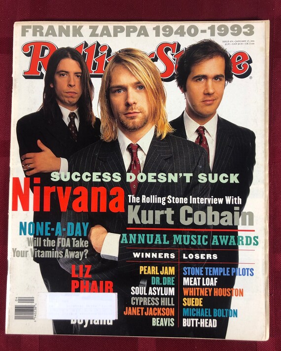 January 27 1994 Rolling Stone Magazine Nirvana Kurt Cobain Cover