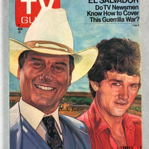 May 9 1981 TV Guide Larry Hagman Patrick Duffy of Dallas on Cover Vol 29 Number 19 Issue 1467 Springfield Chicopee Holyoke Edition