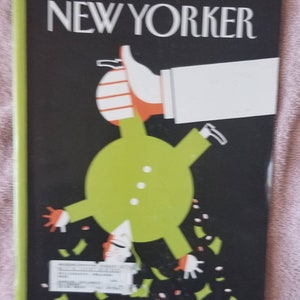 15 de abril de 1996 The New Yorker Richard McGuire Capa de revista completa Vintage Original Grande ideia de presente de aniversário