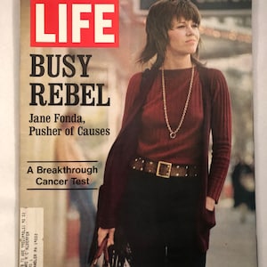 April 23 1971 Life Magazine Busy Rebel Pusher of Causes Jane Fonda on Cover Vintage Original Great Birthday Gift Idea