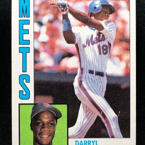 Vintage 1984 Darryl Strawberry Rookie Topps Baseball Card # 182 New York Mets Originale autentico EC-25 Ottimo regalo per papà