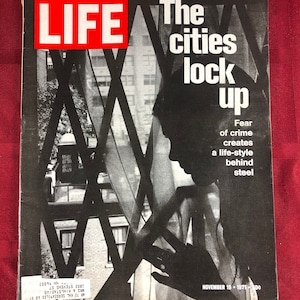 November 19 1971 Life Magazine The Cities Lock Up Cover Vintage Original Great Birthday Gift Idea