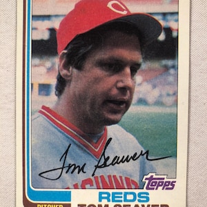 1982 Topps Tom Seaver Baseball Card # 30 Vintage Genuine Original Authentic EC307