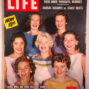 September 14 1959 Life Magazine Astronauts Wives on Cover Vintage Mercury Mission NASA Original Full Issue