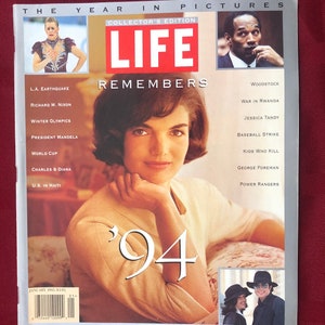 January 1995 Life Magazine Remembers the Year 1994 in Pictures Cover Vintage Original Great Birthday Gift Idea