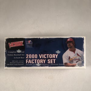 Juego de 466 cartas selladas de fábrica de béisbol Victory Upper Deck 2000, juego básico de 440 y juego completo de 26 cartas del equipo olímpico de EE. UU.
