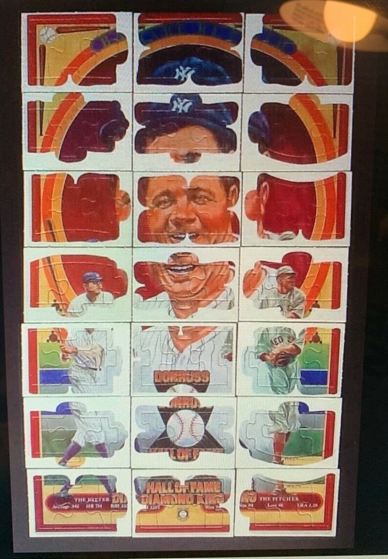 Babe Ruth Puzzle 1981 Donruss Baseball Greatest Moments Etsy