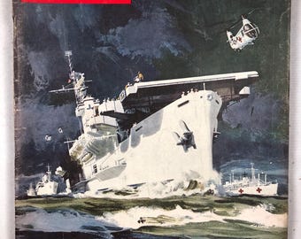 27 de julio de 1959 Revista Life Cómo los barcos estadounidenses navegarían en la Misión de la Misericordia La Gran Flota Blanca en la portada Idea original de regalo de cumpleaños