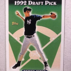 1993 Topps Derek Jeter Rookie Card # 98 Baseball 1992 Draft Pic MLB RC Origineel Authentiek EC318