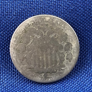 1870 Shield Nickel Type 2 Variety Without Rays U.S. Genuine Authentic USA Coin ET234