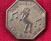 NYC 42nd Street Peep Show Token Show World Center World Greatest Show Place 8th Ave 42nd Street Vintage NY Original Genuine Token ET475