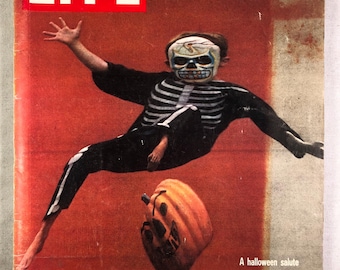 October 31 1960 Life Magazine Halloween Salute To Specters and Spooks Cover Vintage Original Great Birthday Gift Idea