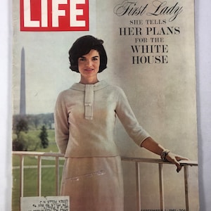 LIFE ライフ　アメリカ雑誌　ケネディ大統領 難あり】LIFE 1960年11月21日号 勝利の ケネディ大統領 夫妻