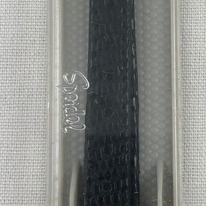 11mm Black Lizard Skin Genuine Leather Watch Band Speidel Elegante from Zales Vintage NOS E12