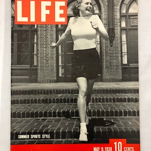 May 9 1938 Life Magazine Summer Sports Style Virginia Judd on Cover Vintage 30s Fashion Original Great Birthday Gift Idea