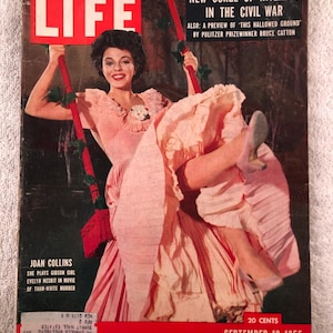 September 12 1955 Life Magazine Joan Collins Plays Evelyn Nesbit Movie Thaw-White Murder on Cover
