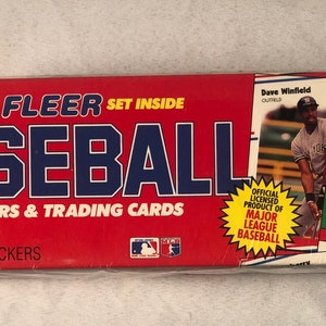 1988 Fleer Baseball Set sigillato in fabbrica di 660 carte Set completo più 45 carte adesive Ottima idea regalo per compleanno e anniversario