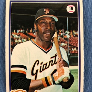 Willie McCovey 1978 Topps Baseball Card # 34 Vintage originale autentico EC239
