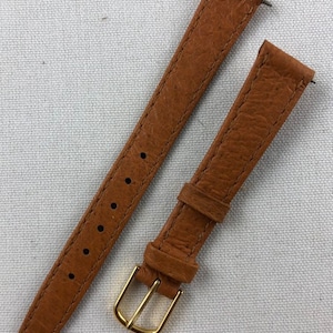 13mm Genuine Pigskin Light Brown Tan Ladies Watch Band Kreisler Vintage Watch Strap NOS E113