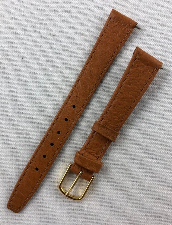 Bracelet Cuir 16mm Pour Montre Vintage Années 1970 - Neuf NOS (New Old Stock) - Fabriqué En France