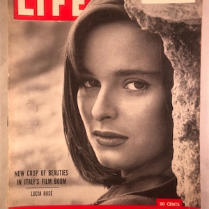 October 20 1952 Life Magazine Lucia Bose New Crop of Beauties in Italy&#39;s Film Boom on Cover Vintage Original Great Birthday Gift Idea