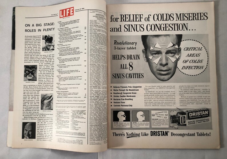 February 16 1959 Life Magazine Cluster of Chorines in Miami Nightclub ...