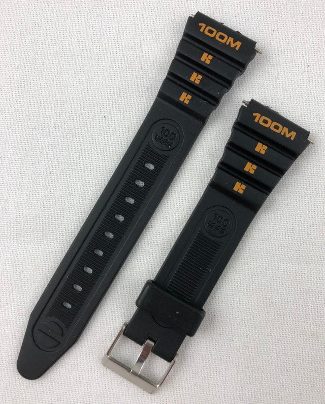 レア非売品ぴちょんくん7thAnniversary Original Strap 19mm 20mm 21mm 22mm FKM Rubber Watch Band for Longines