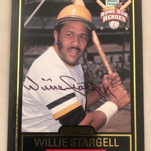 Autograf Willie'ego Stargella z 1999 r., Hillshire Farms Home Run Heroes Baseball Card Oryginalna, ręcznie podpisana karta